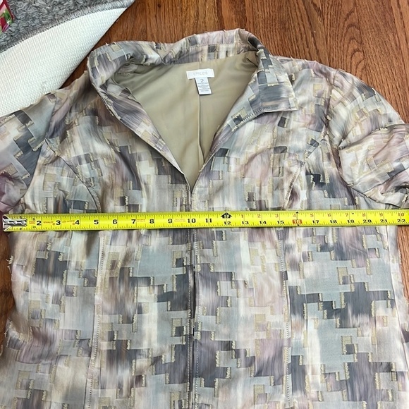 Chico’s Petra Jacquard Patchwork Blazer Size 2 - Picture 11 of 11